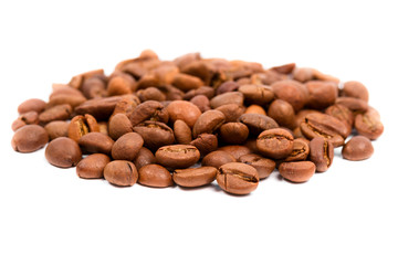 Coffee Beans on white.