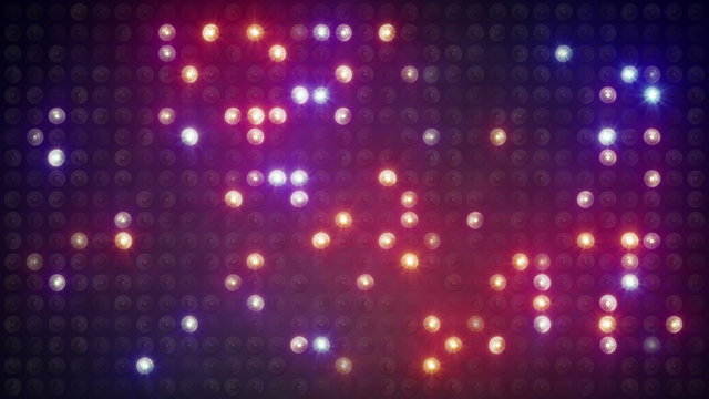 flashing lightbulbs on disco wall loopable background 4k (4096x2304)