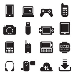 Mobile Device icons Set Vector illustration