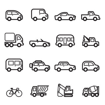 Car icons  Collection set