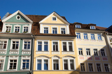 Fototapeta na wymiar Gebäude an der Herrngasse in Coburg, Deutschland