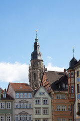 Gebäude am Marktplatz von Coburg, Deutschland