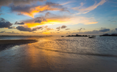 Beautiful sky and sunset at dawn.