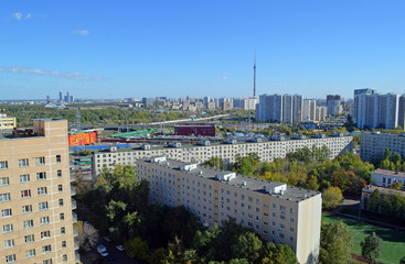 Москва. Вид на дома в Тимирязевском районе