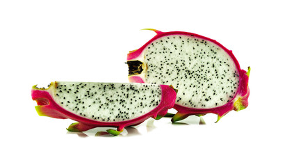 Dragon fruit isolated on white background.