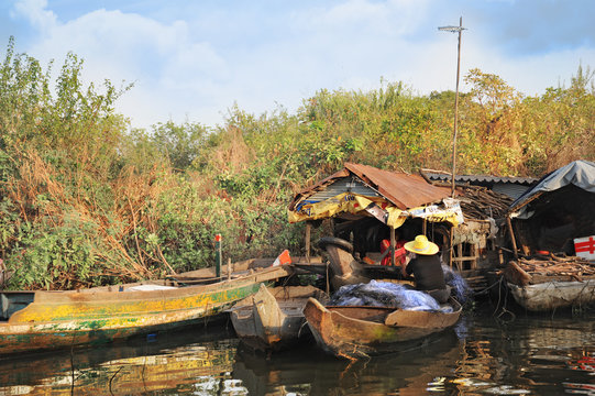 Life on a water in Cambodia