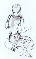 Instant sketch, girl