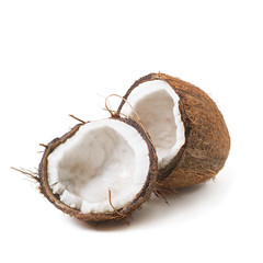 Coconut isolated on white background