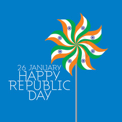 creative republic day concept vector 