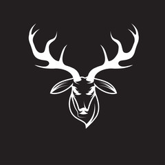 deer head vector design template