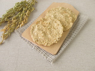 Rundes Hafer Knäckebrot