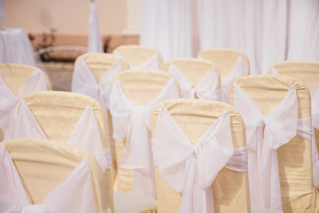 Fototapeta na wymiar wedding chairs