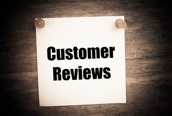 customer reviews concept for business 