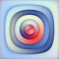 Raster Multicolor Blue Red Shades Gradient Concentric Circles Abstract Background