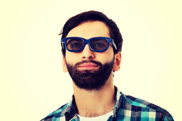 Young man with sunglasses.