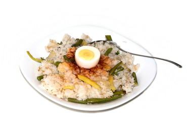 egg dish with rice