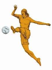 soccer woman player,vector illustration