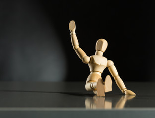 Human wood manikin