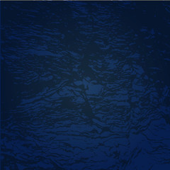 Cracked grunge stone dark blue texture, vector background.