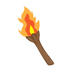 torch isolated illustration