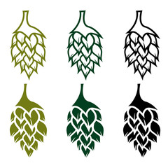 Hops vector design template