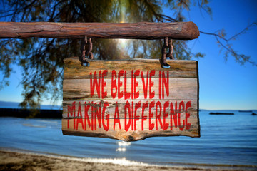 believe in difference motivational phrase
