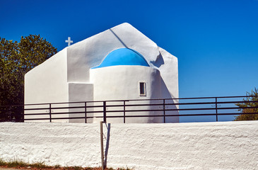 the Orthodox chapel on the island of Kos in Greece.