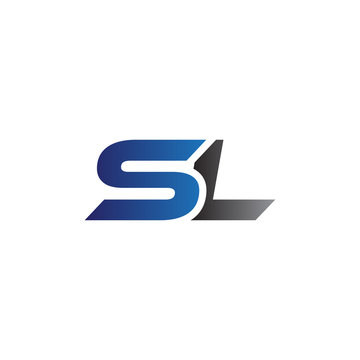 Simple Modern letters Initial Logo sl