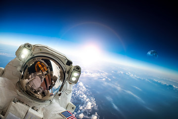 Astronaut in outer space