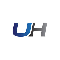 Simple Modern letters Initial Logo uh