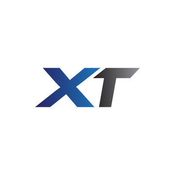 Simple Modern letters Initial Logo xt