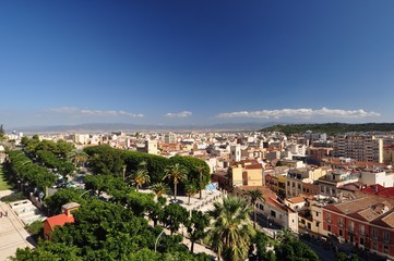 Fototapeta na wymiar Panorama of Cagliari