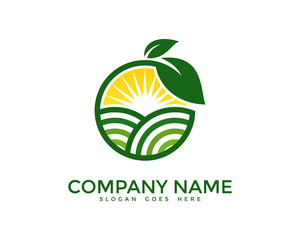 Landscaping Farm Logo Design Template