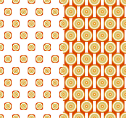 Vector seamless patterns. Two geometric seamless background.