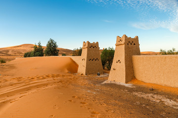 The berber camp in Sahara desert, Morocco