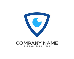 Eye Shield Protection Logo Design Template