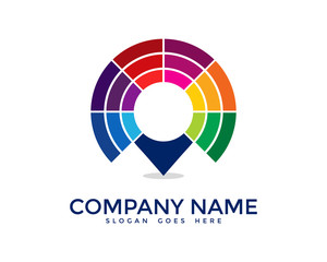 Colorful Spot Point Logo Design
