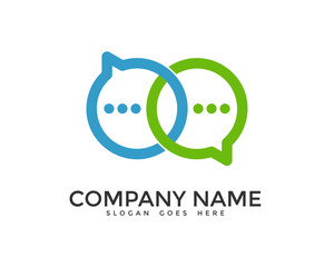 Double Chat Link Logo Design