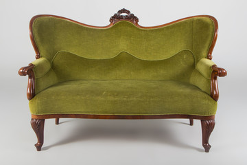 Antique sofa, studio shot