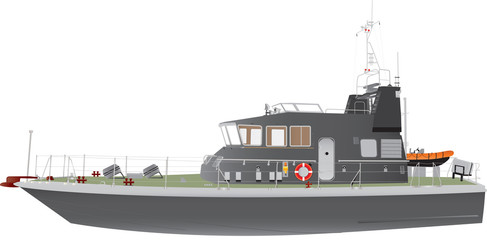 Fototapeta premium Naval Patrol Boat