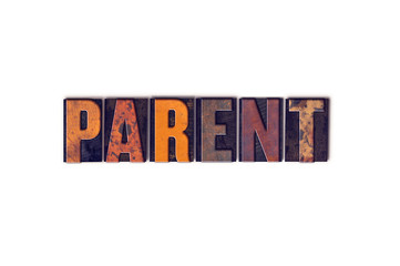 Parent Concept Isolated Letterpress Type