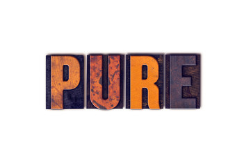 Pure Concept Isolated Letterpress Type