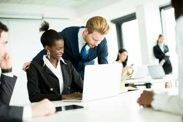 Young people in the office