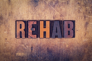 Rehab Concept Wooden Letterpress Type
