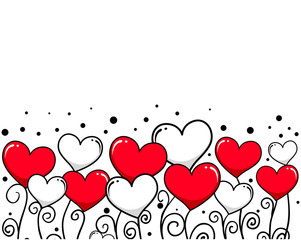 Heart Vine Background for Valentines Day