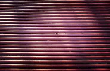 Obraz premium metal pipes red color cover prepared to do construction