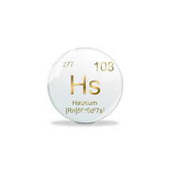 Periodensystem Kugel - 103 Hassium