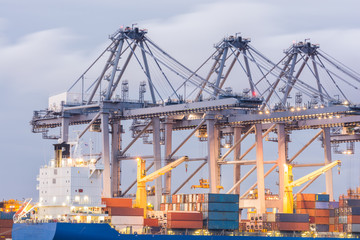 Industrial Container Cargo freight ship