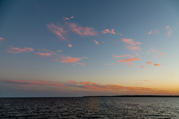 Sunset Over Coastal Island