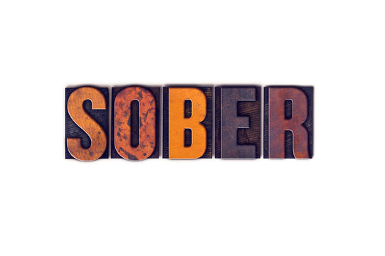 Sober Concept Isolated Letterpress Type